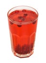 Red cranberry fruit drink