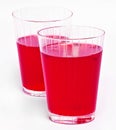 Red cranberry fruit drinks Royalty Free Stock Photo