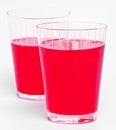 Red cranberry fruit drinks Royalty Free Stock Photo