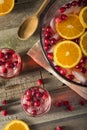 Red Cranberry Holiday Punch Royalty Free Stock Photo