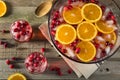 Red Cranberry Holiday Punch Royalty Free Stock Photo