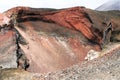 Red crater, Tongariro national park, New Zealand Royalty Free Stock Photo