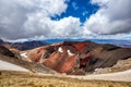 Red Crater in the Tongariro National Park, New Zealand Royalty Free Stock Photo