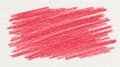 Red crayon texture drawing a solid diagonal scribble on white paper, delivering a versatile background demonstrating artistic Royalty Free Stock Photo