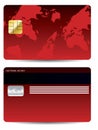 Red credit card Royalty Free Stock Photo