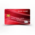 Credit card design. Royalty Free Stock Photo