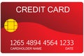 Red credit card