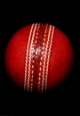 Red cricket ball Royalty Free Stock Photo