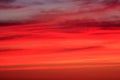 Red, crimson, orange, scarlet sunset sky. Nature background