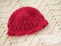 Red Crocheted Baby Hat