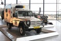 Red Cross ambulance of United Nations in the National Military Museum, Soesterberg, Soest, Netherlands