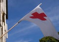 Red Cross flag Royalty Free Stock Photo