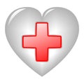Red Cross On Heart