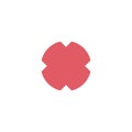 Red cross icon. Symbol No or X button for correct, vote, check, not approved, error, wrong and failed decision. Stock