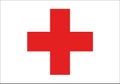 Red Cross international flag Royalty Free Stock Photo