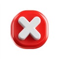 Red Cross Mark Reject Symbol Icon Royalty Free Stock Photo