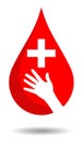 donate blood concept illustration Royalty Free Stock Photo