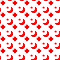 Red cross and moon seamless pattern Royalty Free Stock Photo