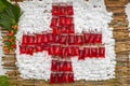 Red cross symbol Royalty Free Stock Photo