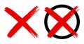 Red cross symbol isolated