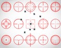 Red crosshairs Royalty Free Stock Photo