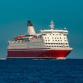 Red cruise liner Royalty Free Stock Photo