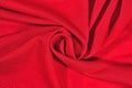 Red crumpled nonwoven fabric background Royalty Free Stock Photo