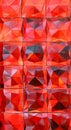 Red crystal facet background