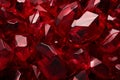 Red crystal surface. Generate ai