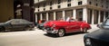 Red Cuban car