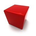 Red cube Royalty Free Stock Photo