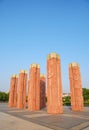Red cultural pillar Royalty Free Stock Photo