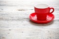 Red cup coffee Royalty Free Stock Photo