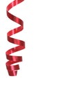 Red curly ribbon Royalty Free Stock Photo