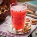 Red Currant and Orange Fool with Cracker Rings