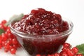 Red currant preserve Royalty Free Stock Photo