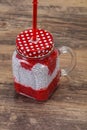 Red currant smoothie with chia Royalty Free Stock Photo