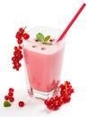 Red currant smoothie Royalty Free Stock Photo