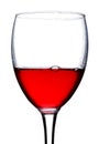 Red currant wine in glass with bubble Royalty Free Stock Photo