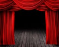 Red Curtain Royalty Free Stock Photo