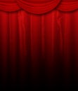 Red Curtain Royalty Free Stock Photo