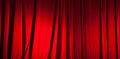 Red curtain banner Royalty Free Stock Photo