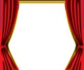 Red curtain border Royalty Free Stock Photo