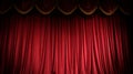 Red curtain Royalty Free Stock Photo