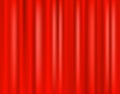 Red curtain scene. 3D realistic curtain curtain on the stage of the theater. Vector illustration Royalty Free Stock Photo