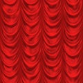 Red curtain. seamless background. Pattern theater curtains Royalty Free Stock Photo