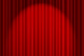 Red Curtain on stage Royalty Free Stock Photo