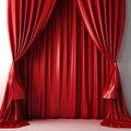 Red Curtain Theater Background Royalty Free Stock Photo