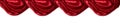 Red Curtain Valance, Isolated Royalty Free Stock Photo