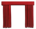 Red Curtains Royalty Free Stock Photo
